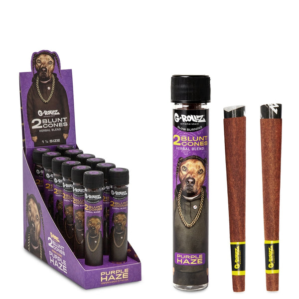 G-Rollz | 1¼ Size 2xCones (12 Pack Display, 24 Cones) - Purple Haze