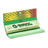 G-Rollz | 'Reggae' 50 King Size Unbleached Papers + Tips (20 Booklets Display)