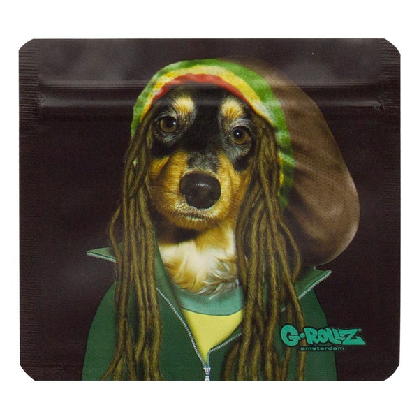 G-Rollz | 'Reggae' 90x80 mm Smellproof Bags - 10pcs in Display