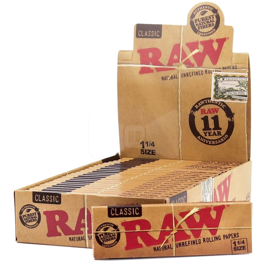 Raw Classic 1/4 Size Rolling Papers 50 Hefte je 24 Blatt
