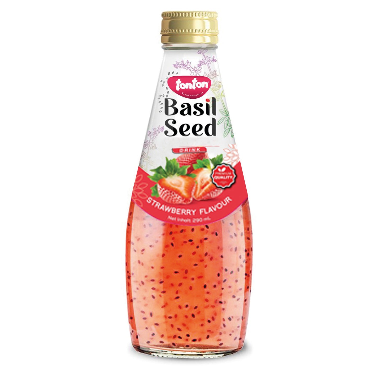 TonTon Basil Seed 24x290ml - Strawberry