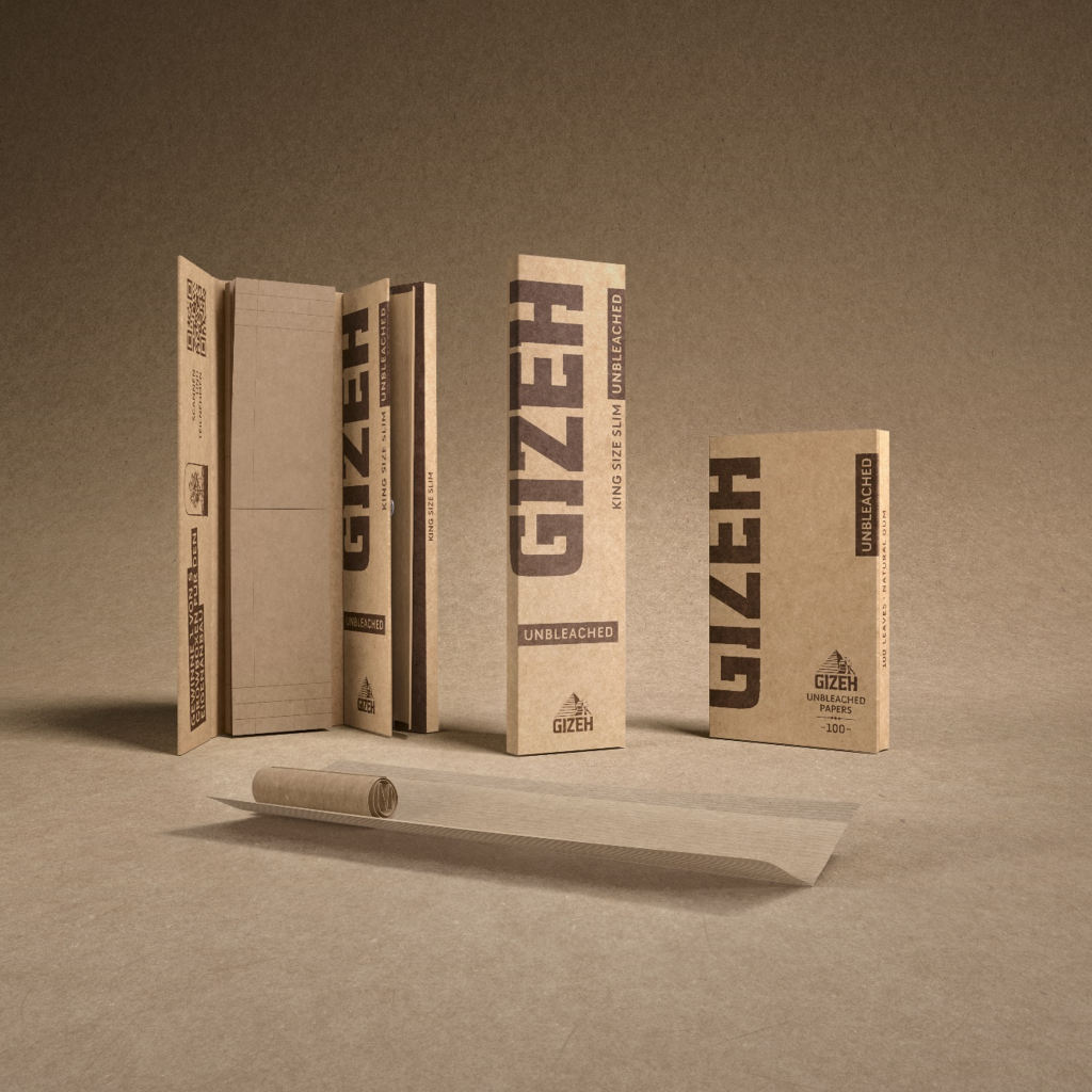 GIZEH Unbleached King Size Slim + Tips