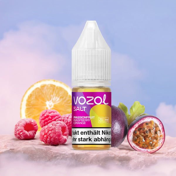 VOZOL Liquid | Passion Fruit Raspberry Orange | Nikotinsalz E-Liquid (20mg)