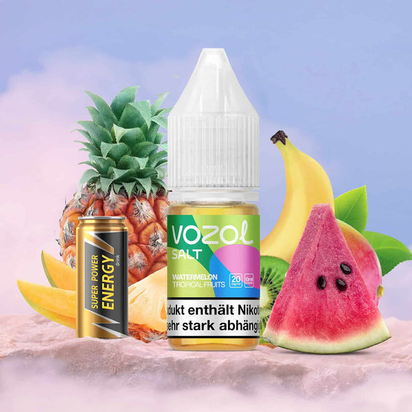 VOZOL Liquid | Watermelon Tropical Fruits | Nikotinsalz E-Liquid (20mg)