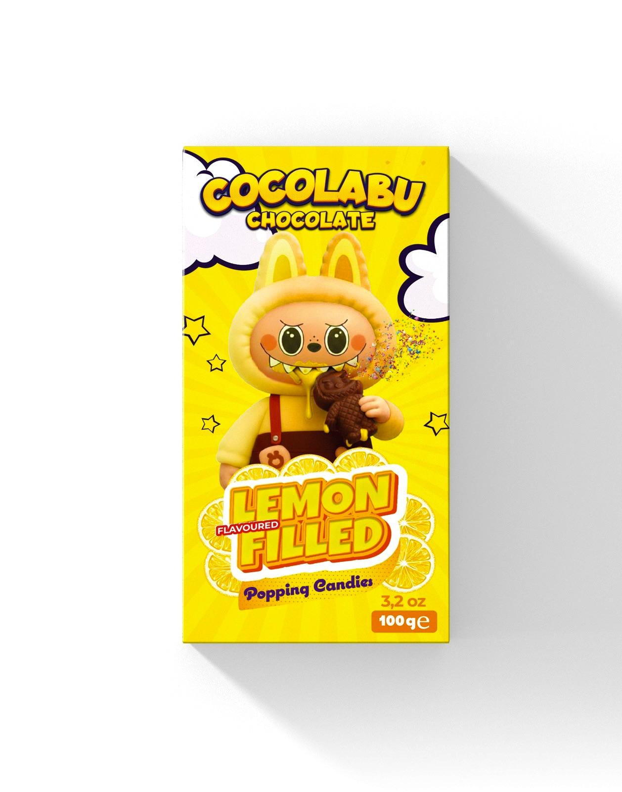 CocoLabu Lemon Filled with Popping Candies 100g