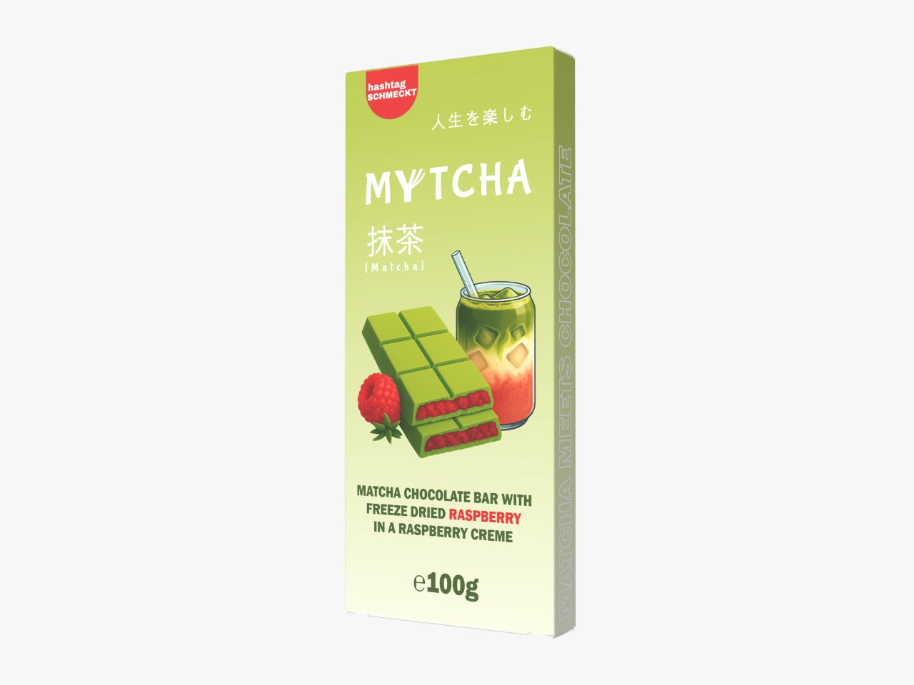 Matcha Chocolate Raspberry 100g