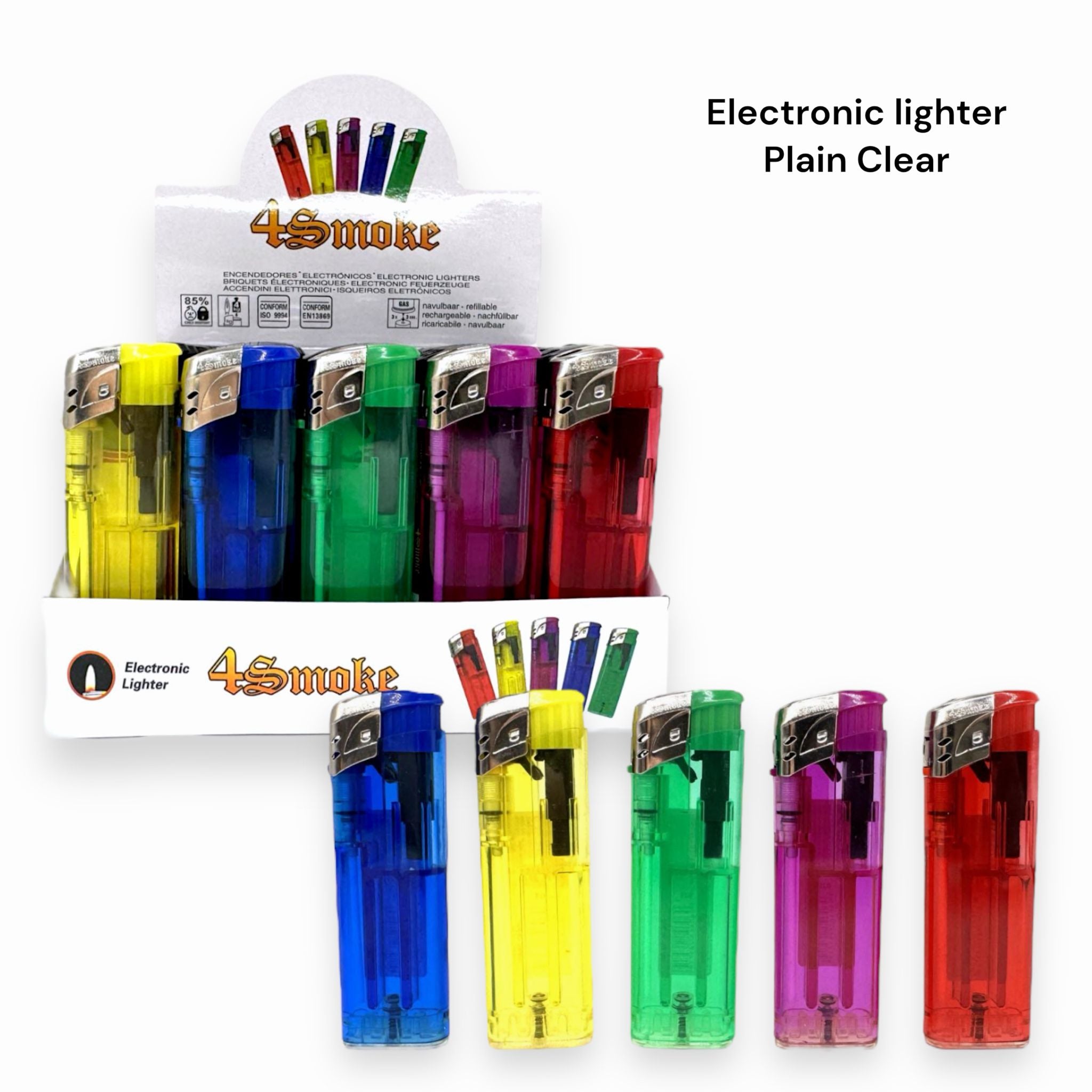 4 Smoke Electronic Lighter PK50 Plain.
