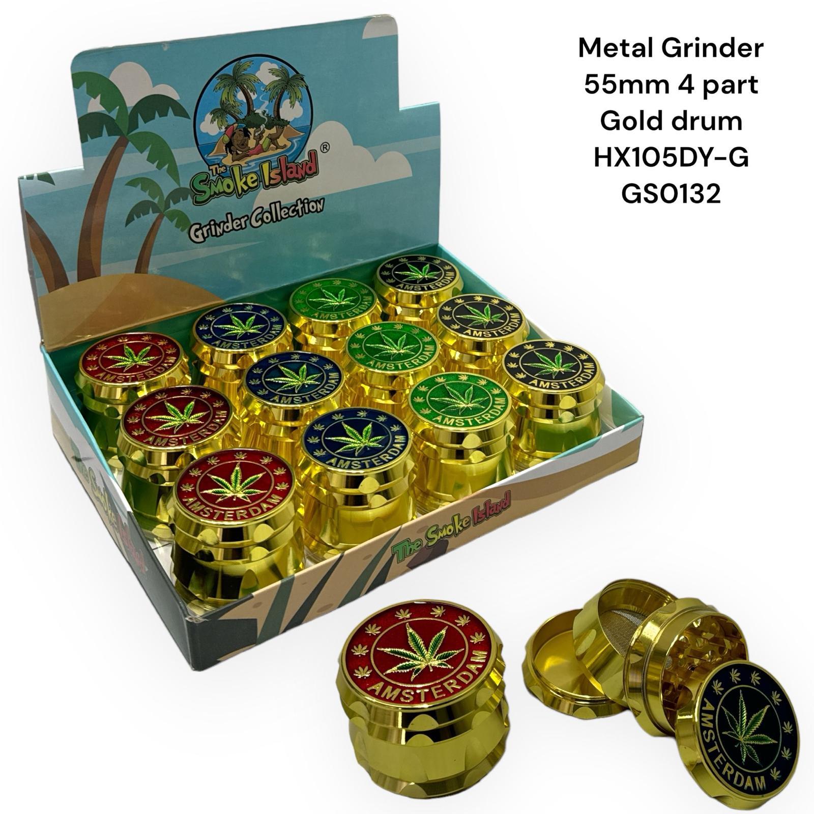 Metall Grinder Gold Drum 4 Part 55mm