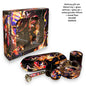 Grinder Gift Set - Metal Tray + Glass Ashtray +  Glass Jar + Matal Grinder 40mm + Metal Pipe