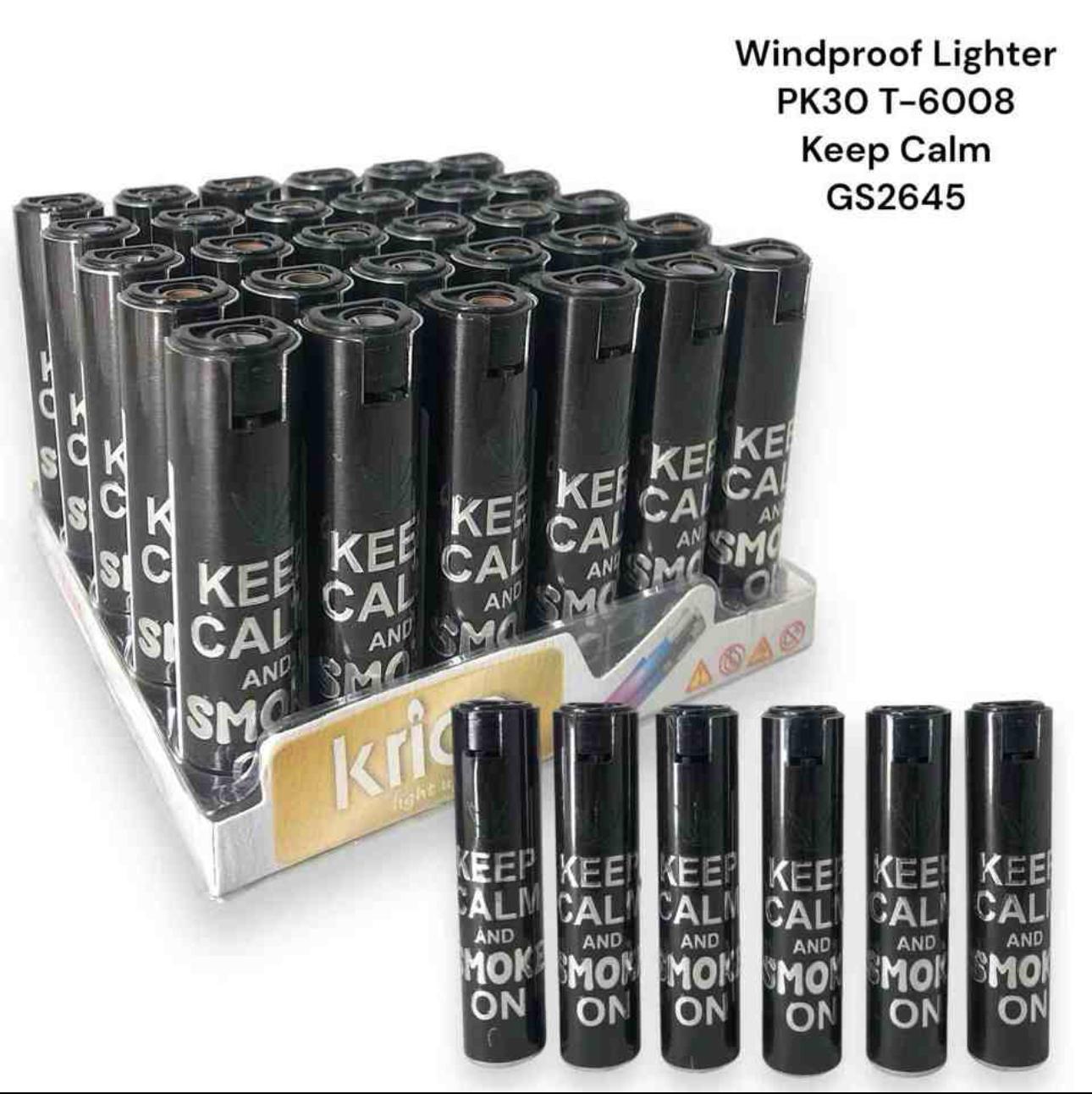 WINDROOF Metal PK30 Krico Feuerzeuge - Keep Calm