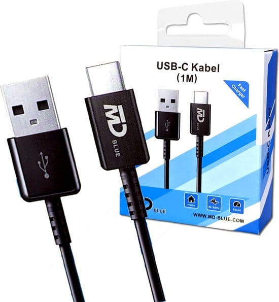 MDblue - USB-A zu USB-C Ladekabel - 1 MTR