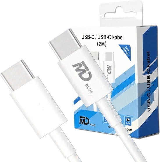 MDblue - USB-C-zu-USB-C Ladekabel - 2 MTR