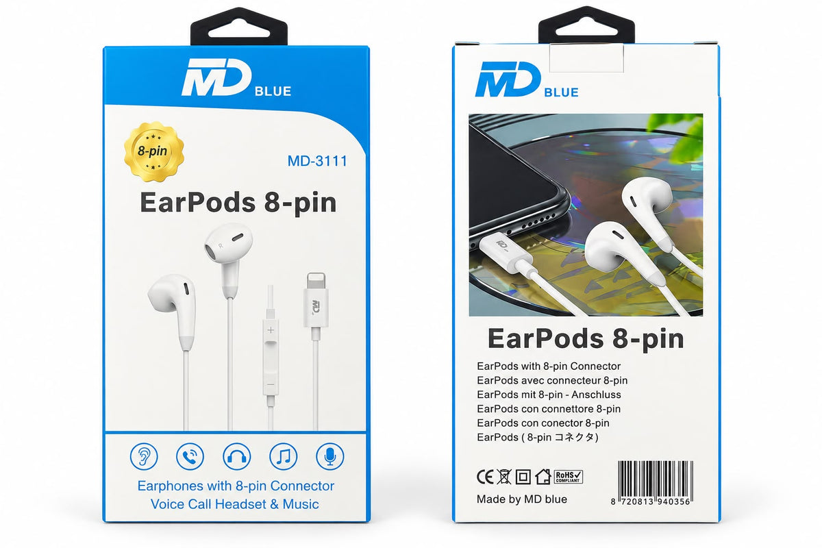 MDblue In Ear Stereo-Headset White Lightning Verbindung MD-3111 · GNG ...