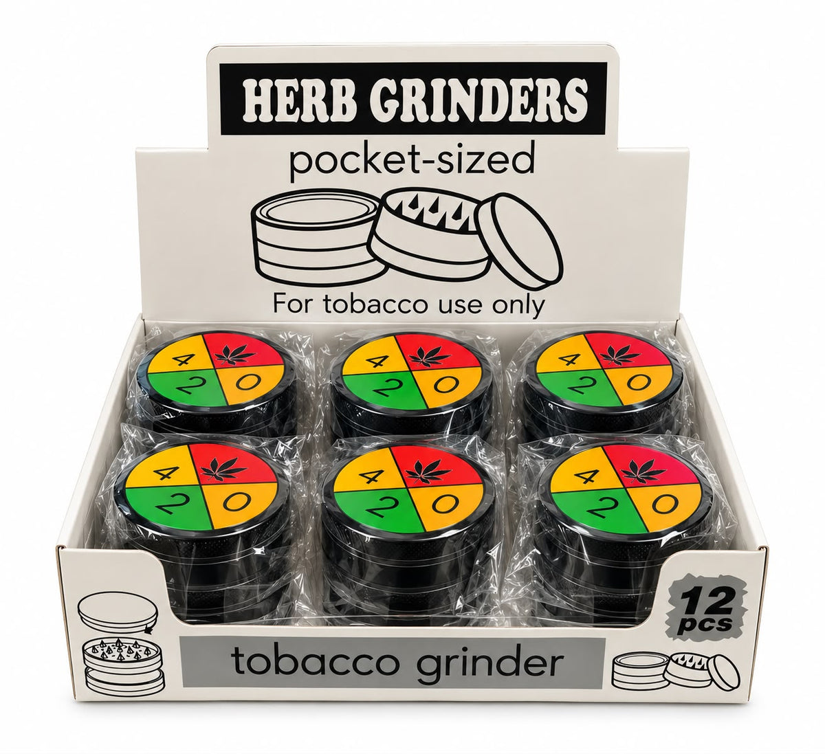 Herb Metal Grinder 4teile 51mm - 420 Amsterdam
