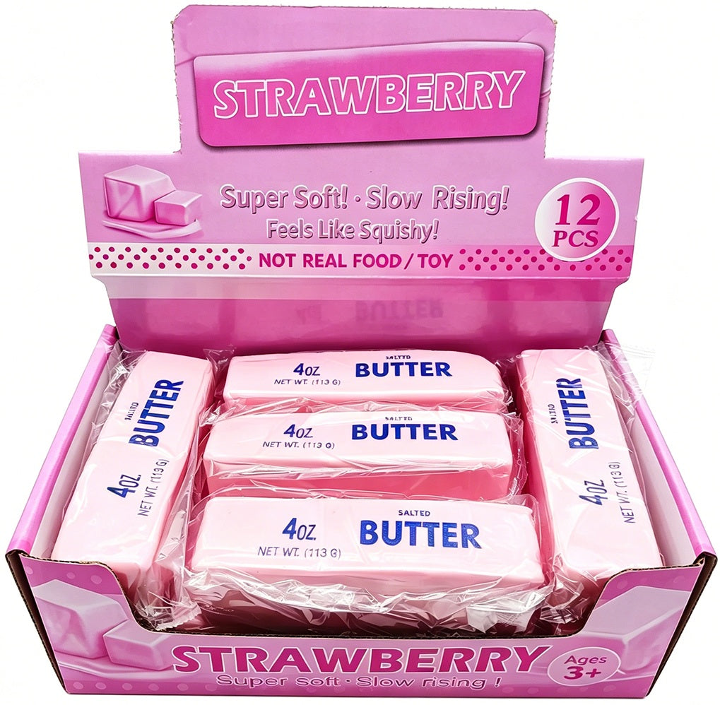 Squishy Butter 4oz 13cm - Strawberry Color