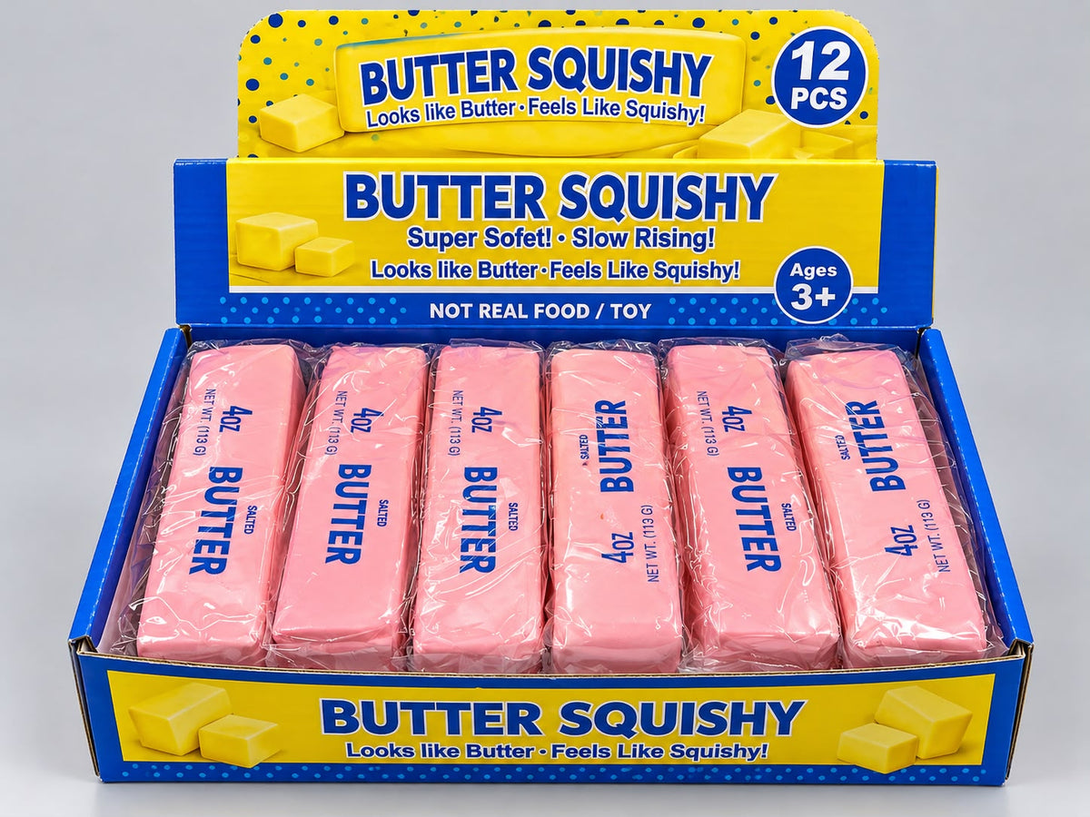 Squishy Butter 4oz 13cm - Slow Rising Strawberry Farbe