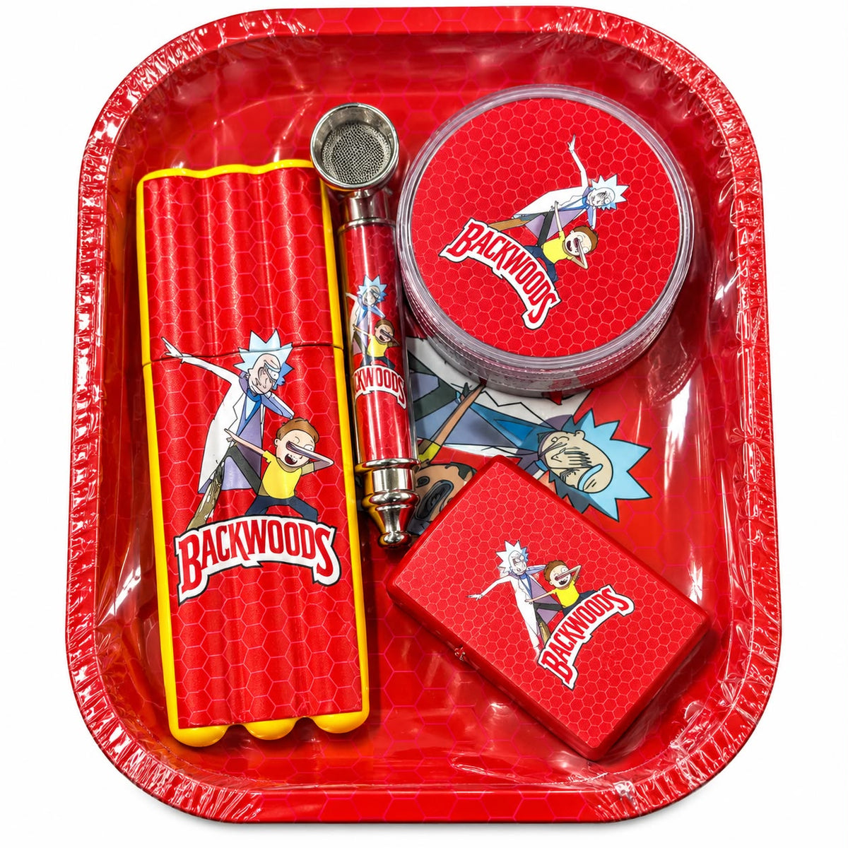 Grinder Gift Set - Red Cartoon - Backwoods Style