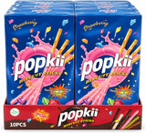 Popkii Biscuit Sticks 40g - 10pcs - Strawberry Flavour