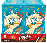 Popkii Biscuit Sticks 40g - 10pcs - White Chocolate Flavour