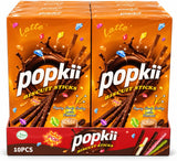 Popkii Biscuit Sticks 40g - 10pcs Latte Flavour