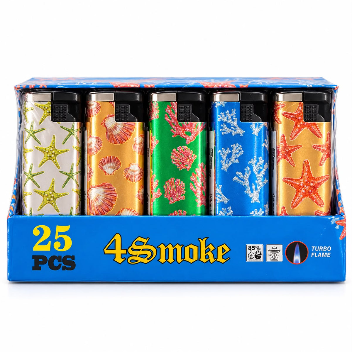Turbo Flame Metal Lighter 25er Display