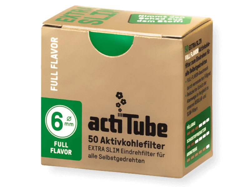 Acti Tube | Aktivkohlefilter 6mm Slim 10x50 Charcoal Filters