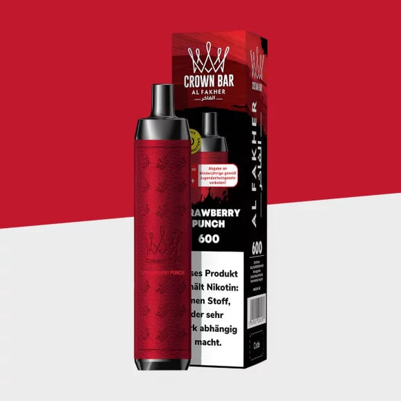 Al Fakher Crown Bar 600 - Strawberry Punch - Einweg Vape