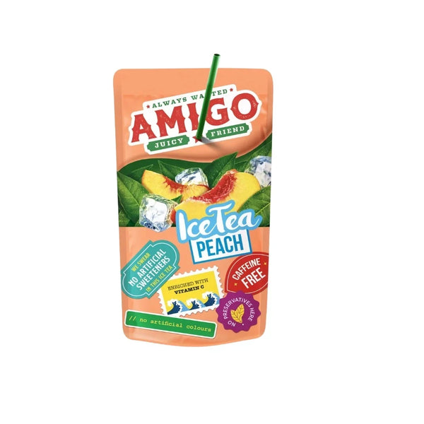 AMIGO Fruit Drink Ice Tea Peach 16x200ml