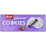 Bergen Cookies with JELLY CUBE BLACK CURRANT & MILK CREAM 128g
