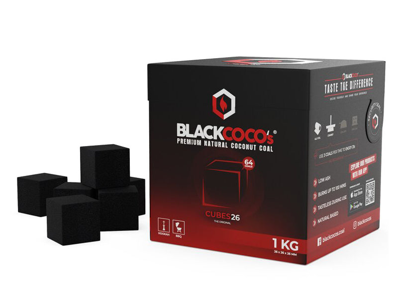 Black Coco's Shisha Kohle 26 mm – 1KG