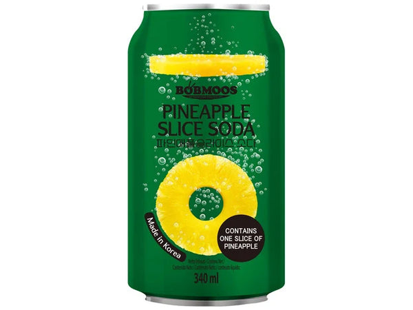 Bobmoos Slice Soda - Pineapple 12 x 340 ml