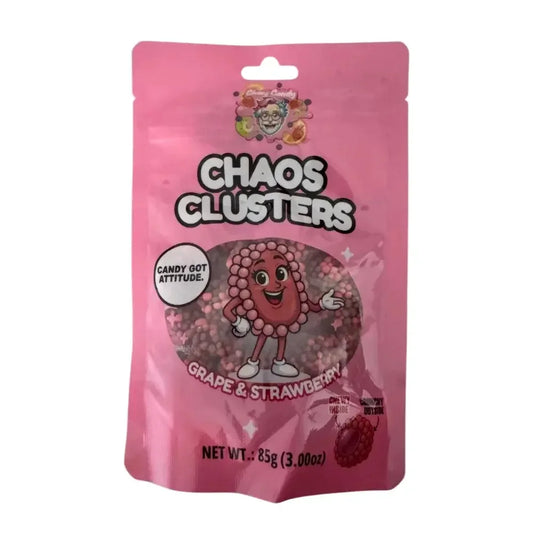 Chaos Candy - Chaos Clusters - Grape & Strawberry, 85g