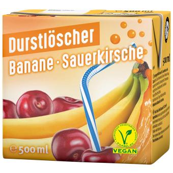 Durstlöscher Banane-Sauerkirsche 12 x  500ml