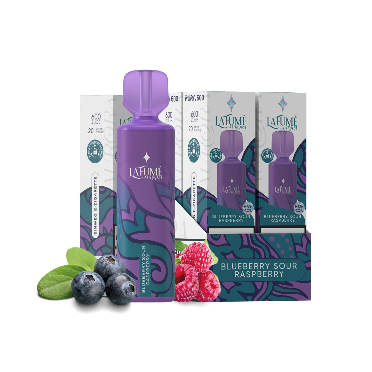 Aurora - Blueberry Sour Raspberry (10 Stück)