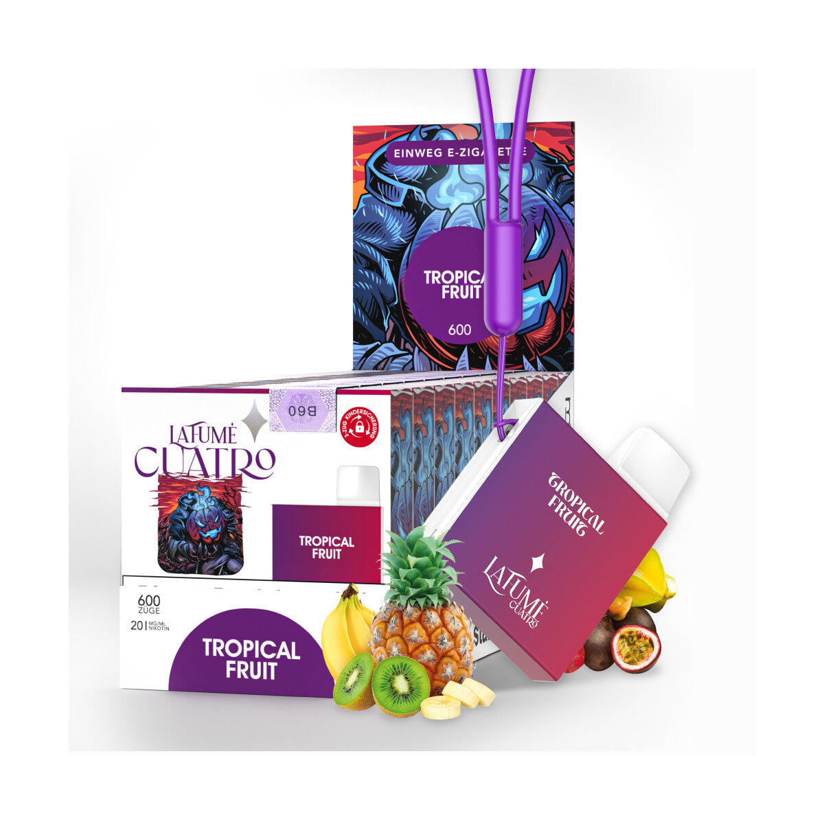 Cuatro - Tropical Fruit (10 Stück)