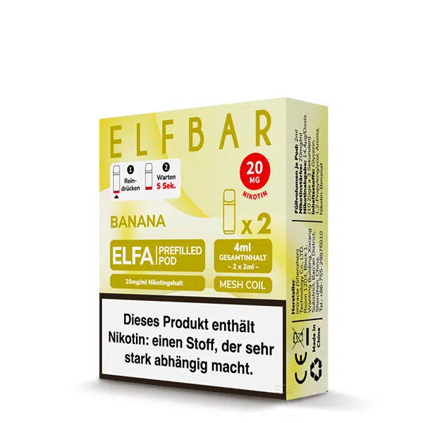 ELFBAR ELFA Pods - Banana - 20mg/ml
