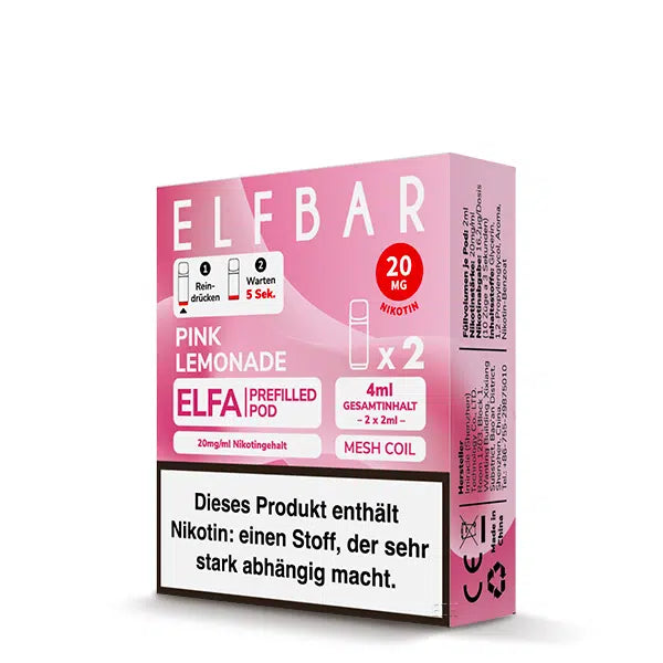 ELFBAR ELFA Pods - Pink Lemonade - 20mg/ml