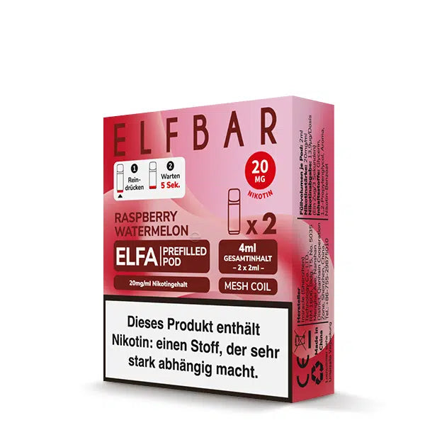 ELFBAR ELFA Pods - Raspberry Watermelon - 20mg/ml