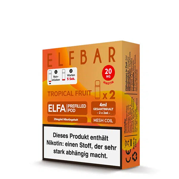 ELFBAR ELFA Pods - Tropical Fruit - 20mg/ml
