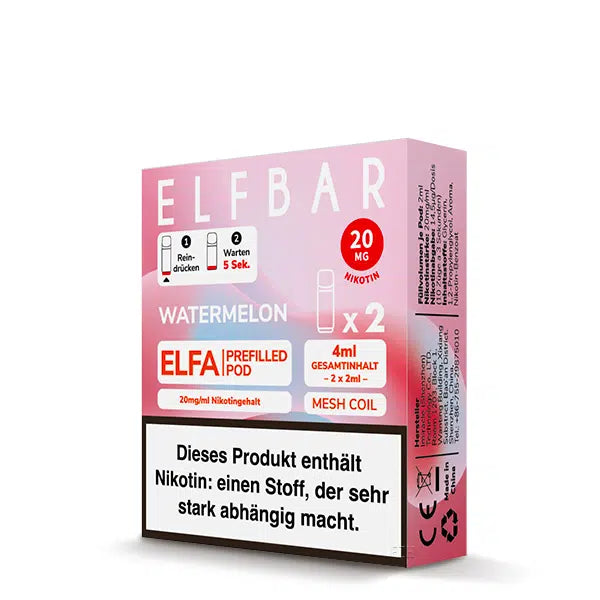Elfbar ELFA Pods – Watermelon – 20 mg/ml