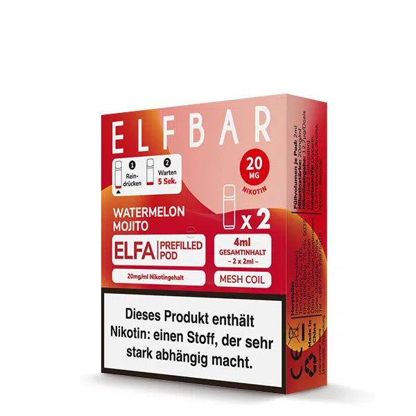 ELFBAR ELFA Pods - Watermelon Mojito - 20mg/ml