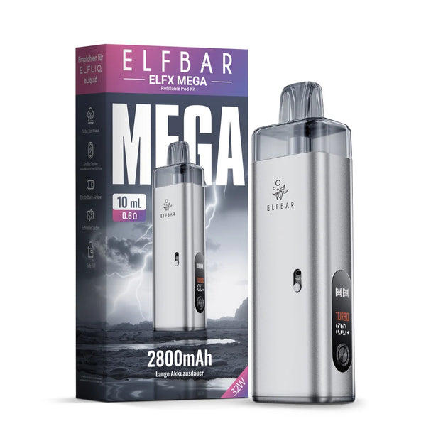 ELFBAR ELFX MEGA 2800mAh Akkuträger - SILVER