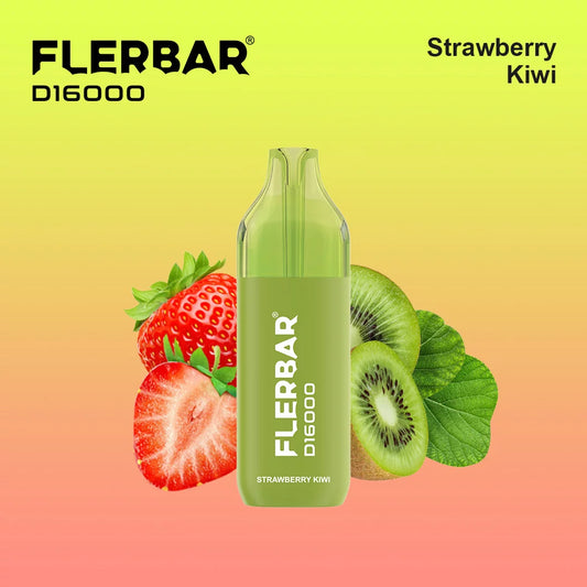 Flerbar D16000 Bundle - Strawberry Kiwi - 10 Stk.