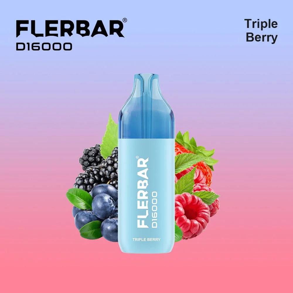 Flerbar D16000 Bundle - Triple Berry - 10 Stk.