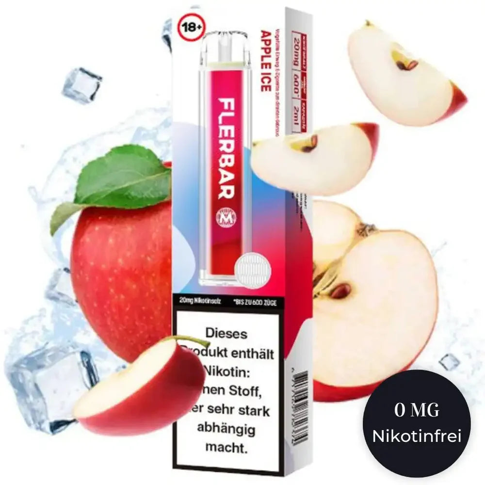 Flerbar M - Apple Ice Nikotinfrei - 10 Stk.