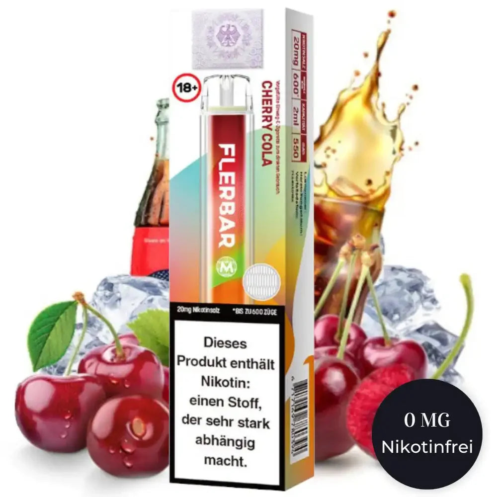 Flerbar M - Cherry Cola Nikotinfrei  - 10 Stk.