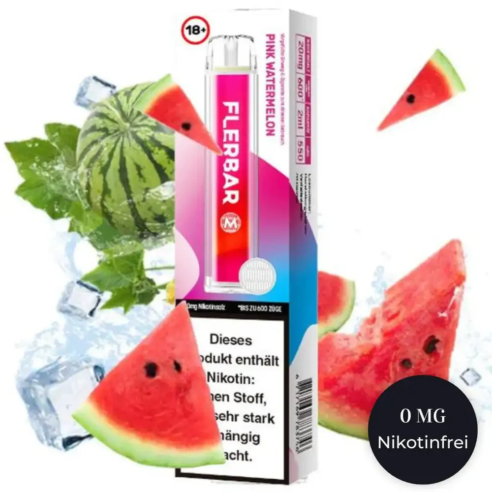 Flerbar M - Pink Watermelon Nikotinfrei - 10 Stk.