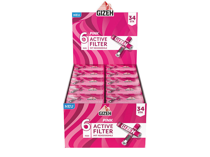 Gizeh Pink Active Filter 6mm   10×34