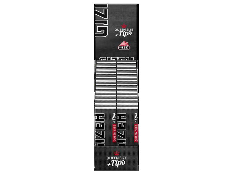 GIZEH | Black Queen Size + Tips, 26 Hefte je 50 Blatt