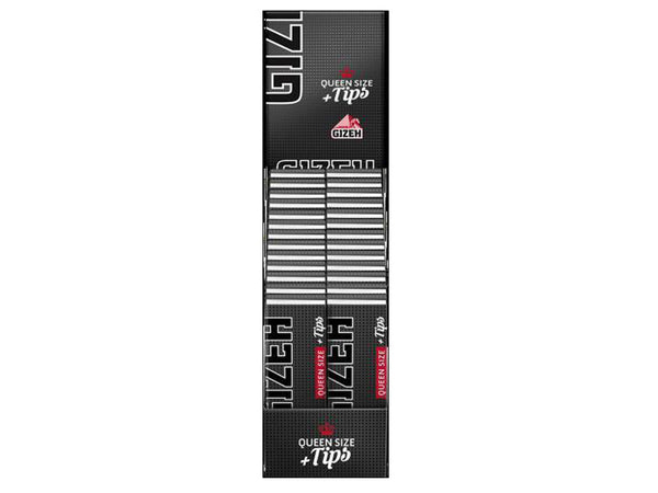 GIZEH | Black Queen Size + Tips, 26 Hefte je 50 Blatt